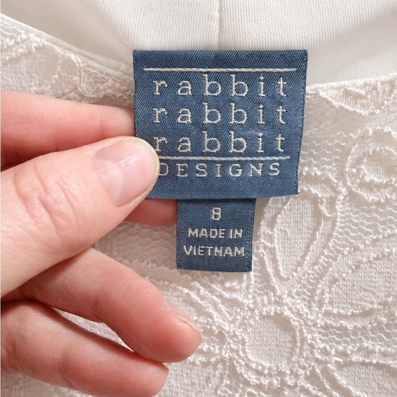 Wedding Season Ready! Rabbit Rabbit Rabbit Size 8 Ivory Lace Dress! - Picture 3 of 8